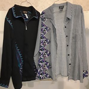 Bob Mackie Large Jacket & Matching Shirt